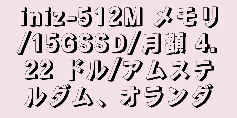 iniz-512M メモリ/15GSSD/月額 4.22 ドル/アムステルダム、オランダ