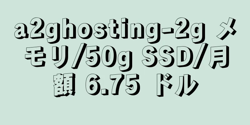 a2ghosting-2g メモリ/50g SSD/月額 6.75 ドル