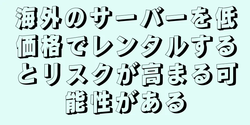 海外のサーバーを低価格でレンタルするとリスクが高まる可能性がある