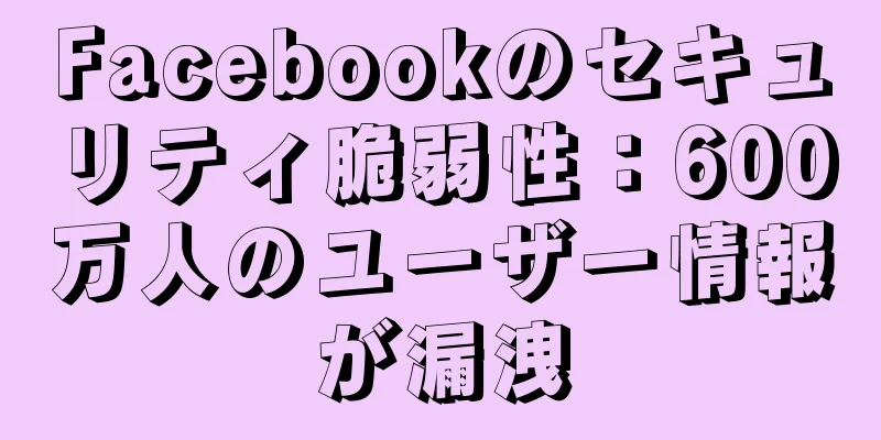 Facebookのセキュリティ脆弱性：600万人のユーザー情報が漏洩