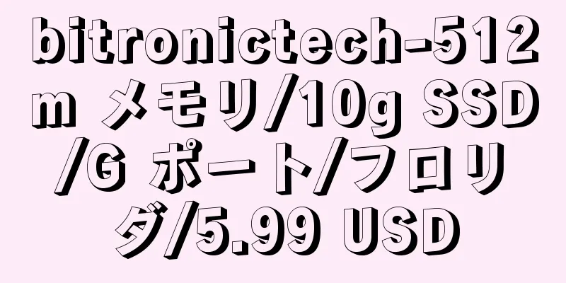 bitronictech-512m メモリ/10g SSD/G ポート/フロリダ/5.99 USD