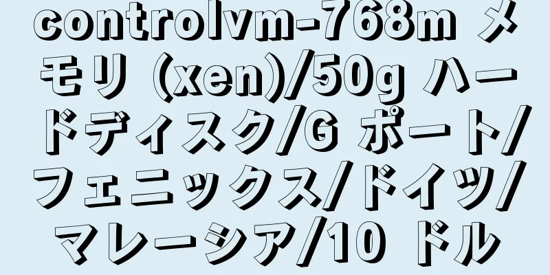 controlvm-768m メモリ (xen)/50g ハードディスク/G ポート/フェニックス/ドイツ/マレーシア/10 ドル