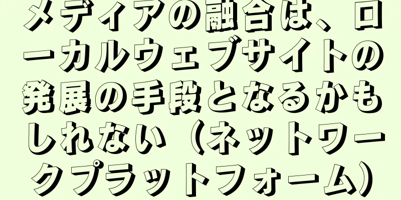 メディアの融合は、ローカルウェブサイトの発展の手段となるかもしれない（ネットワークプラットフォーム）