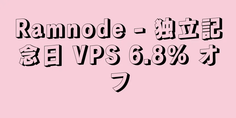 Ramnode - 独立記念日 VPS 6.8% オフ