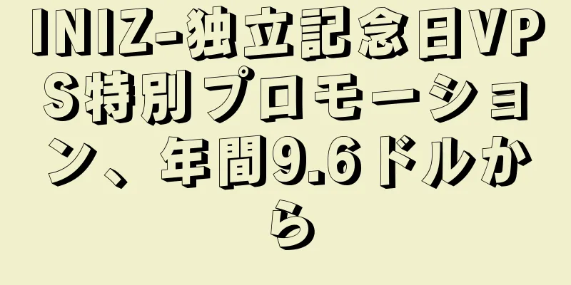 INIZ-独立記念日VPS特別プロモーション、年間9.6ドルから