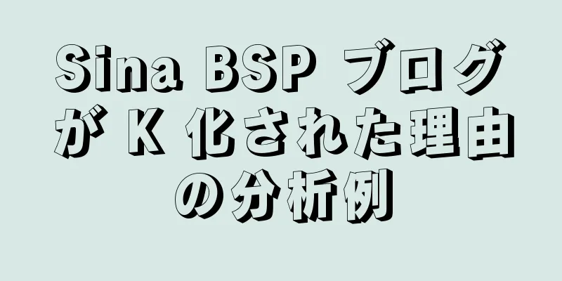 Sina BSP ブログが K 化された理由の分析例