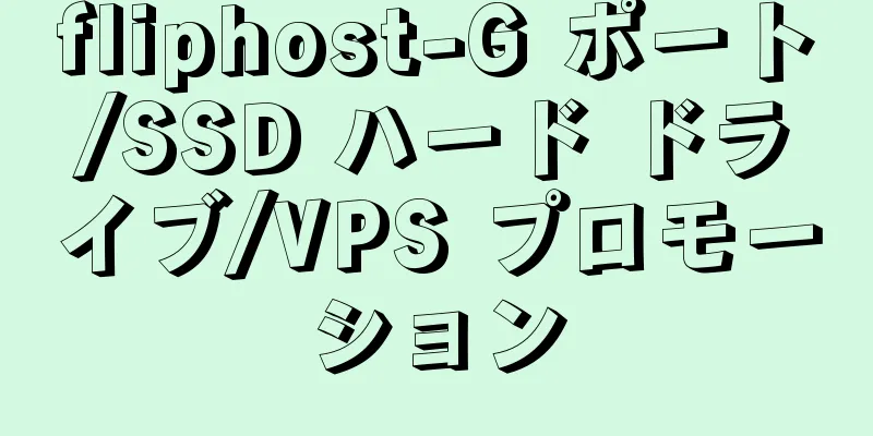 fliphost-G ポート/SSD ハード ドライブ/VPS プロモーション