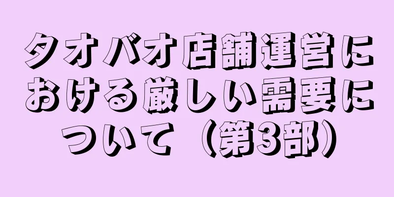 タオバオ店舗運営における厳しい需要について（第3部）