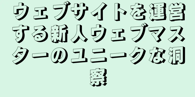 ウェブサイトを運営する新人ウェブマスターのユニークな洞察
