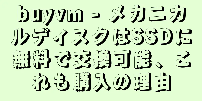 buyvm - メカニカルディスクはSSDに無料で交換可能、これも購入の理由