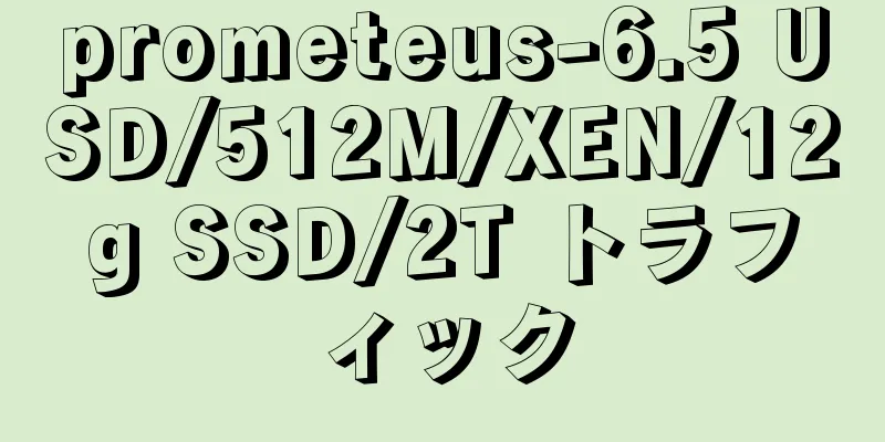 prometeus-6.5 USD/512M/XEN/12g SSD/2T トラフィック