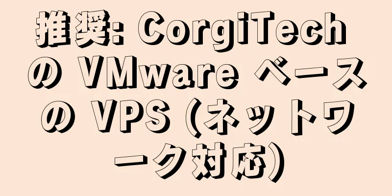 推奨: CorgiTech の VMware ベースの VPS (ネットワーク対応)