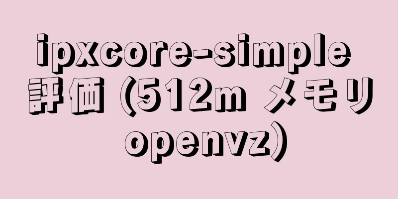 ipxcore-simple 評価 (512m メモリ openvz)