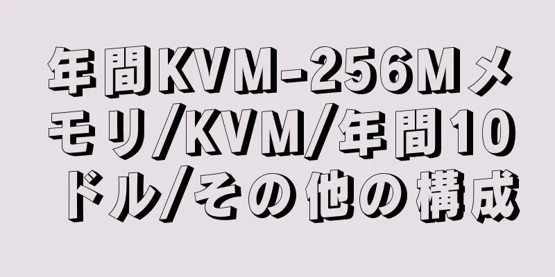 年間KVM-256Mメモリ/KVM/年間10ドル/その他の構成