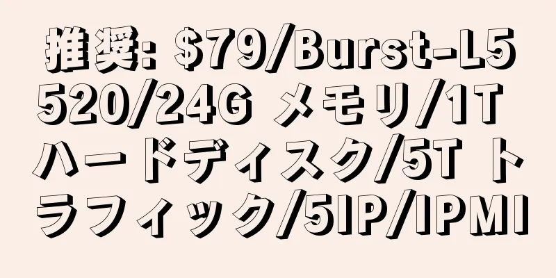 推奨: $79/Burst-L5520/24G メモリ/1T ハードディスク/5T トラフィック/5IP/IPMI