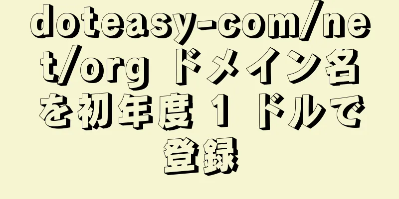 doteasy-com/net/org ドメイン名を初年度 1 ドルで登録