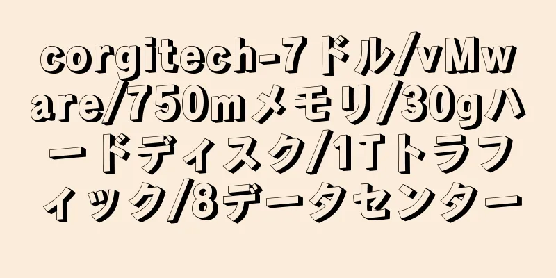 corgitech-7ドル/vMware/750mメモリ/30gハードディスク/1Tトラフィック/8データセンター