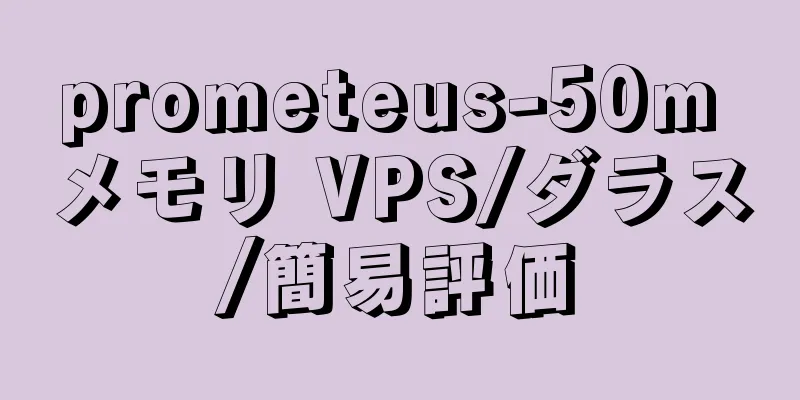 prometeus-50m メモリ VPS/ダラス/簡易評価