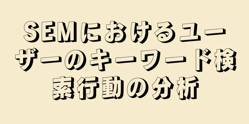 SEMにおけるユーザーのキーワード検索行動の分析