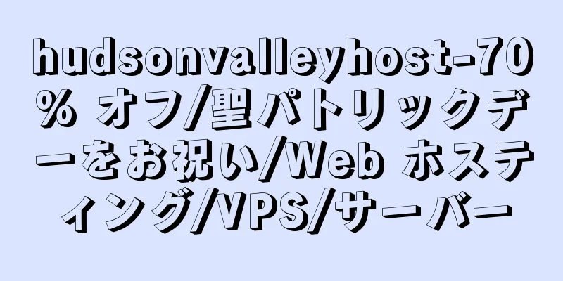 hudsonvalleyhost-70% オフ/聖パトリックデーをお祝い/Web ホスティング/VPS/サーバー