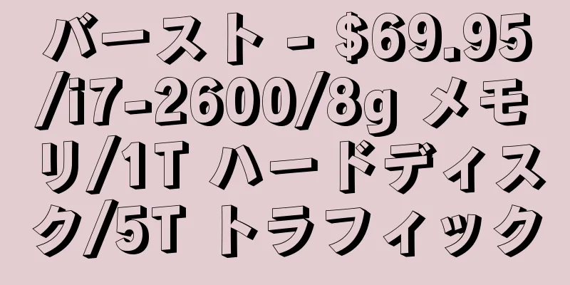 バースト - $69.95/i7-2600/8g メモリ/1T ハードディスク/5T トラフィック
