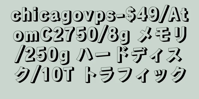 chicagovps-$49/AtomC2750/8g メモリ/250g ハードディスク/10T トラフィック