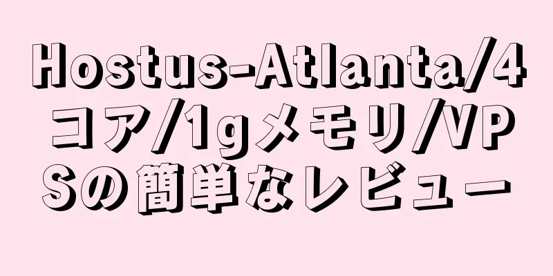 Hostus-Atlanta/4コア/1gメモリ/VPSの簡単なレビュー