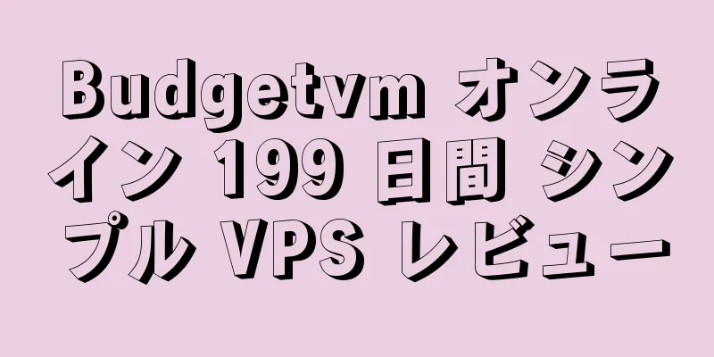 Budgetvm オンライン 199 日間 シンプル VPS レビュー