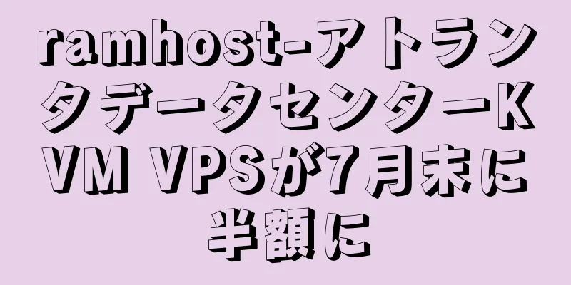 ramhost-アトランタデータセンターKVM VPSが7月末に半額に