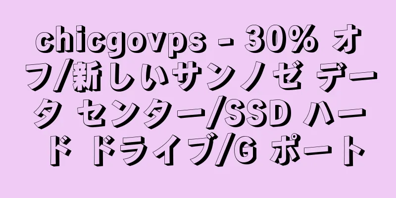 chicgovps - 30% オフ/新しいサンノゼ データ センター/SSD ハード ドライブ/G ポート