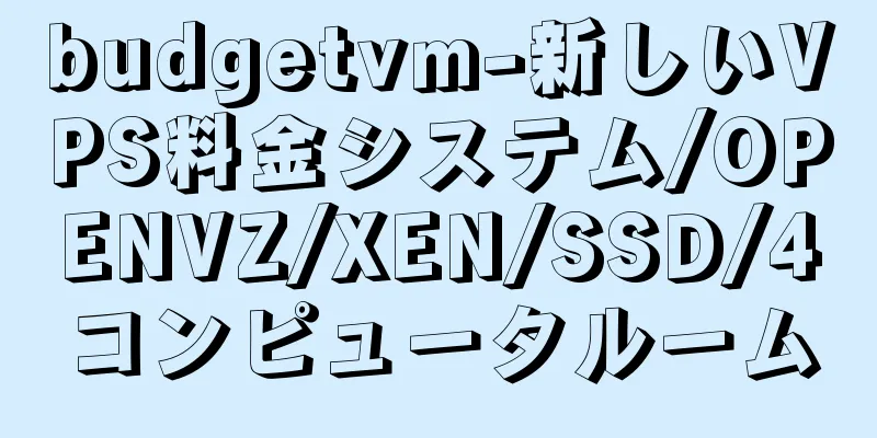 budgetvm-新しいVPS料金システム/OPENVZ/XEN/SSD/4コンピュータルーム