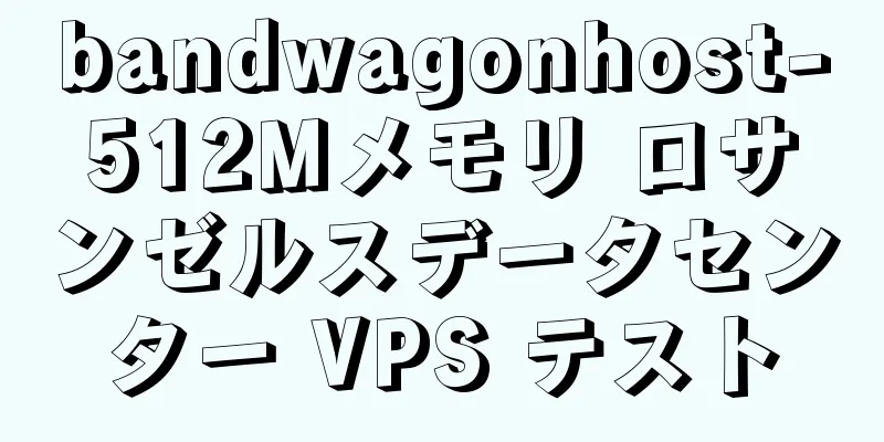 bandwagonhost-512Mメモリ ロサンゼルスデータセンター VPS テスト
