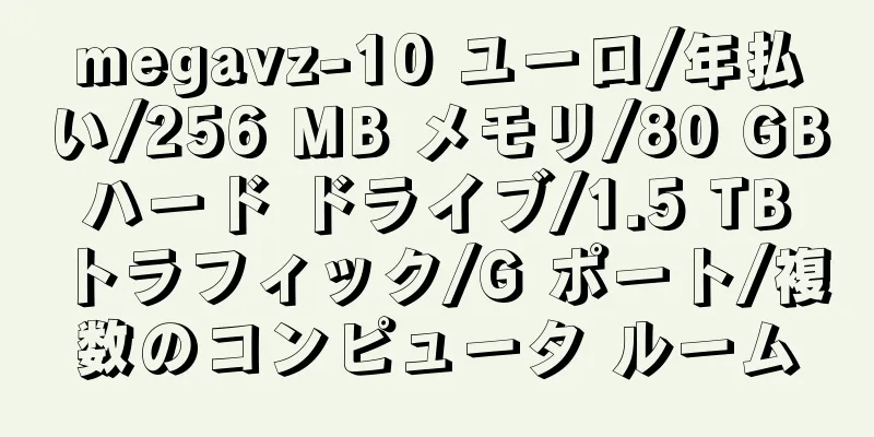 megavz-10 ユーロ/年払い/256 MB メモリ/80 GB ハード ドライブ/1.5 TB トラフィック/G ポート/複数のコンピュータ ルーム
