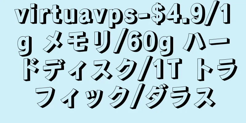 virtuavps-$4.9/1g メモリ/60g ハードディスク/1T トラフィック/ダラス