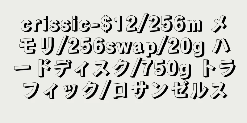 crissic-$12/256m メモリ/256swap/20g ハードディスク/750g トラフィック/ロサンゼルス