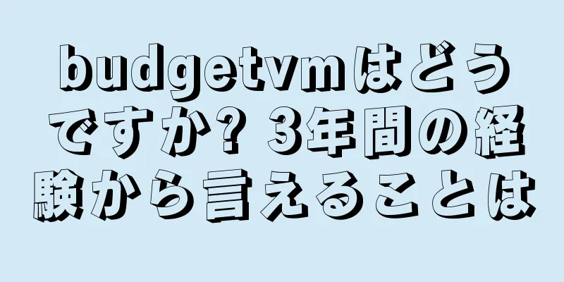 budgetvmはどうですか? 3年間の経験から言えることは