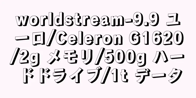 worldstream-9.9 ユーロ/Celeron G1620/2g メモリ/500g ハードドライブ/1t データ