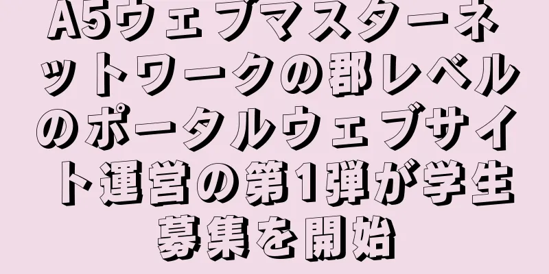 A5ウェブマスターネットワークの郡レベルのポータルウェブサイト運営の第1弾が学生募集を開始