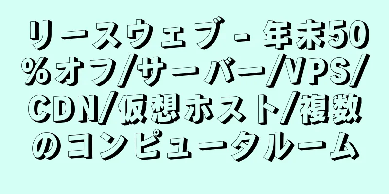 リースウェブ - 年末50%オフ/サーバー/VPS/CDN/仮想ホスト/複数のコンピュータルーム