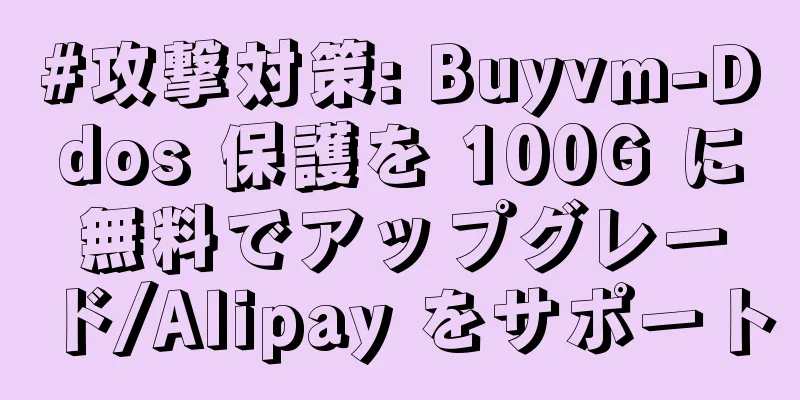 #攻撃対策: Buyvm-Ddos 保護を 100G に無料でアップグレード/Alipay をサポート