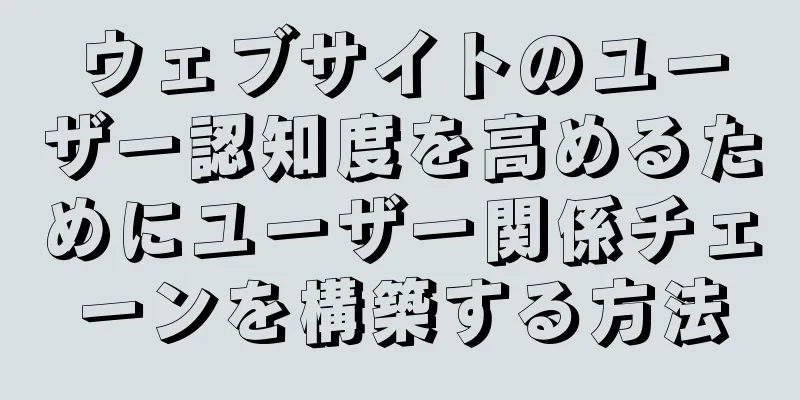 ウェブサイトのユーザー認知度を高めるためにユーザー関係チェーンを構築する方法