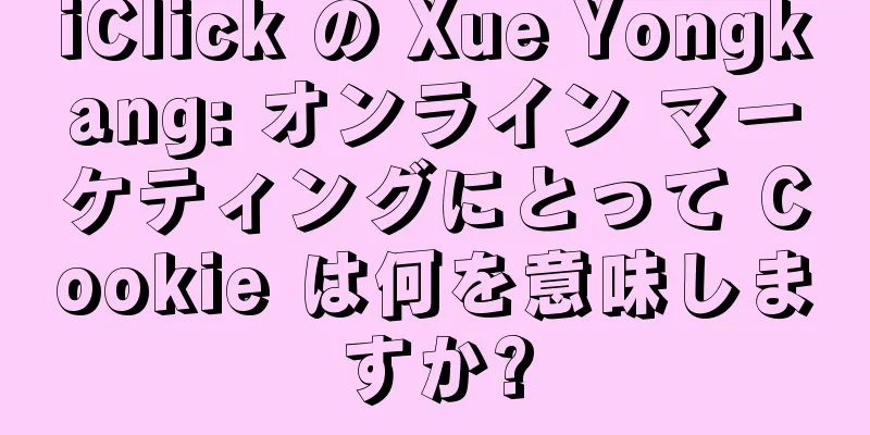 iClick の Xue Yongkang: オンライン マーケティングにとって Cookie は何を意味しますか?