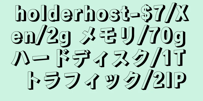 holderhost-$7/Xen/2g メモリ/70g ハードディスク/1T トラフィック/2IP