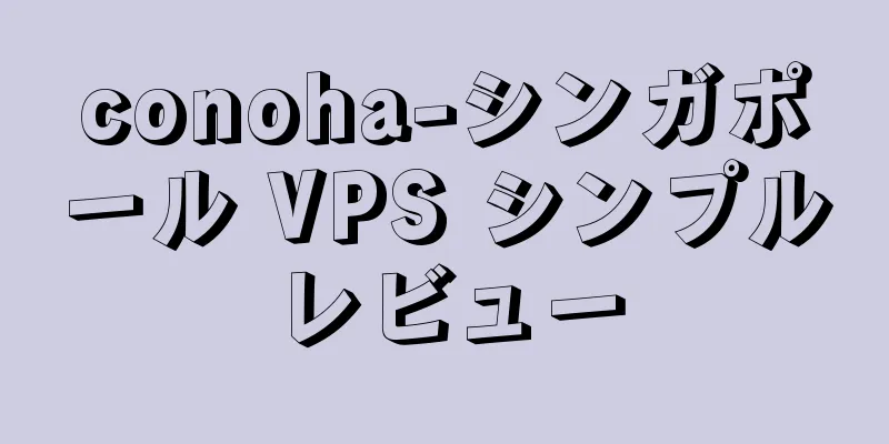 conoha-シンガポール VPS シンプルレビュー