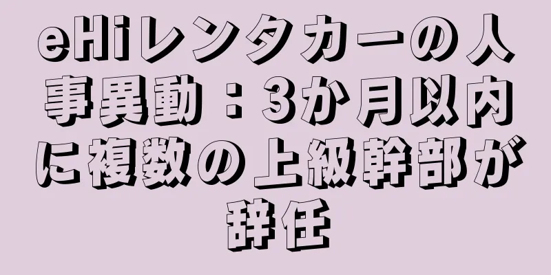 eHiレンタカーの人事異動：3か月以内に複数の上級幹部が辞任
