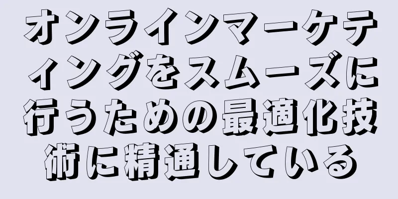 オンラインマーケティングをスムーズに行うための最適化技術に精通している