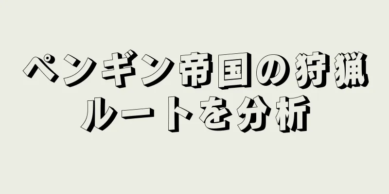 ペンギン帝国の狩猟ルートを分析
