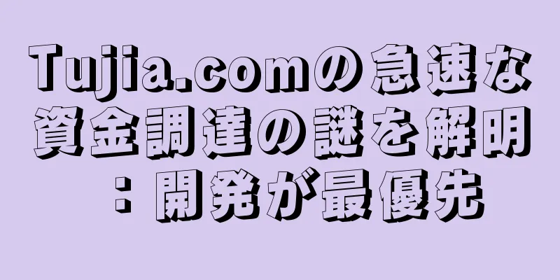 Tujia.comの急速な資金調達の謎を解明：開発が最優先