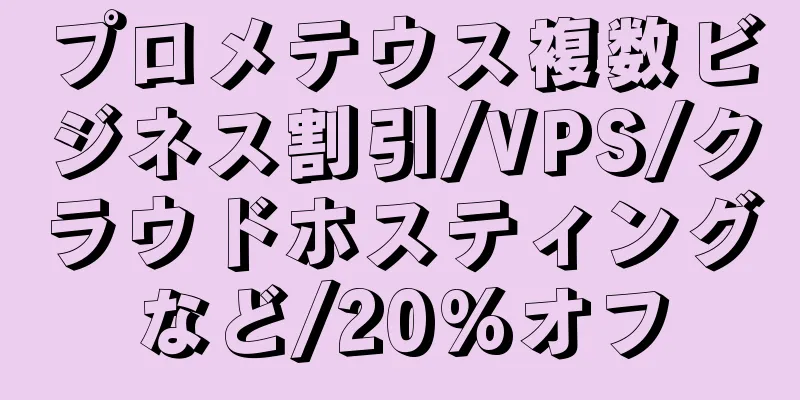 プロメテウス複数ビジネス割引/VPS/クラウドホスティングなど/20%オフ