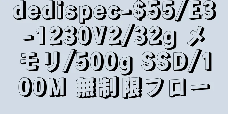 dedispec-$55/E3-1230V2/32g メモリ/500g SSD/100M 無制限フロー